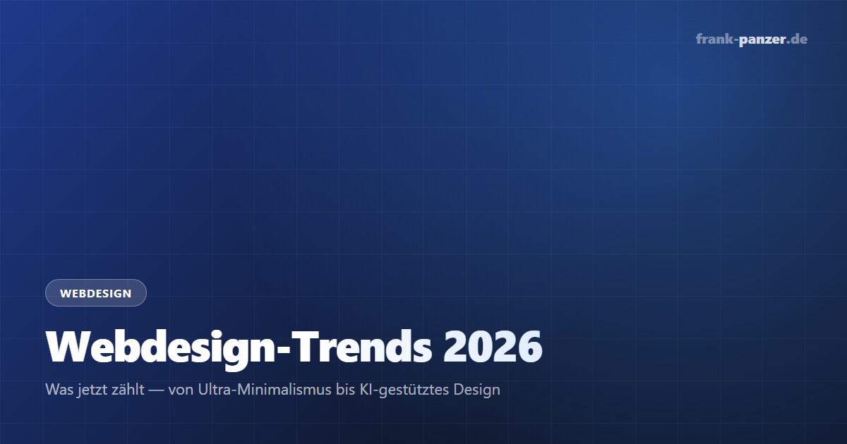 Webdesign-Trends 2026 — Titelbild